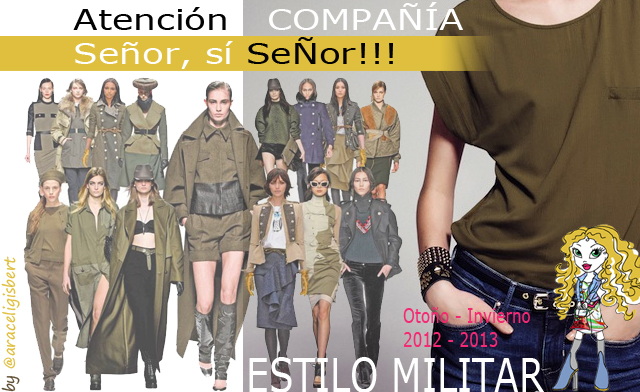Estilo militar social media Marketing online diseño moda tendencias otoño invierno 2012 2013 araceli gisbert posicionamineto web alcoy alicante